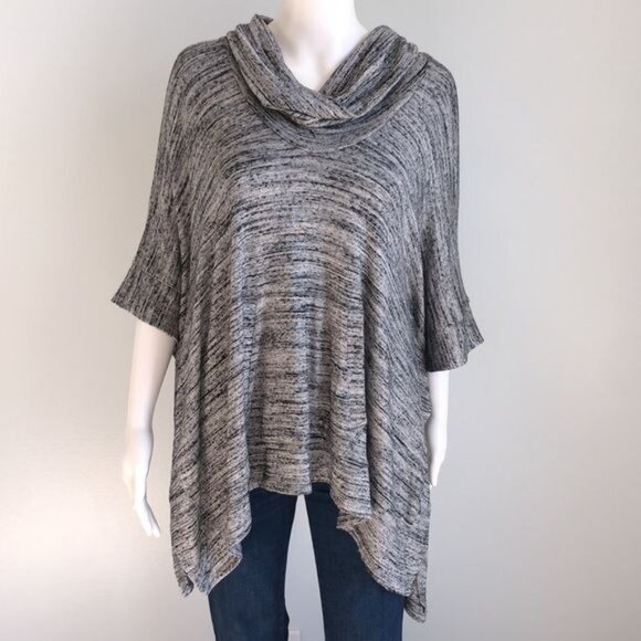Splendid Brushed Tri-Blend Poncho - XS - Picture 2 of 10